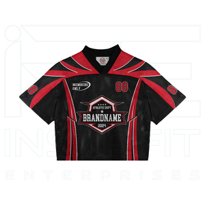 Camiseta de Fútbol Personalizada por Sublimación, Estilo Vintage con Parches, Camiseta Deportiva de Malla Holgada de Secado Rápido - Product Image 1