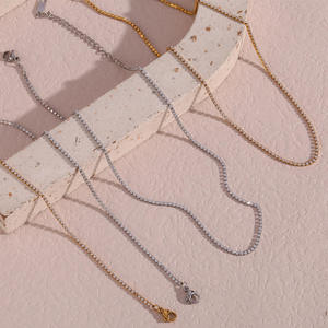 Collier Chaîne Tennis Moissanite Glacée de Haute Qualité, Style Hip Hop Luxe, Plaqué Or, Certifié IGI, Bijou Unisexe pour Fête - Product Image 1