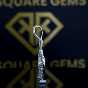 Pendentif Hip Hop personnalisé en argent sterling 925 plaqué or avec moissanite sertie griffe, motif géométrique, bijoux pour enfants, idéal pour les fêtes et la mode - Product Image 5