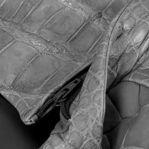 Custom Python Texture <b>Leather</b> <b>Jacket</b> Men Luxury Motorcycle Cowhide OEM ODM Manufacturer Sample Service Available Direct - Product Image 2