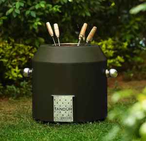 Parrilla Tandoor de Carbón de Acero Inoxidable, Duradera, con Seguridad contra Llamas, Sin Humo, Calentamiento Rápido, Portátil, Compacta, para Exteriores, Camping y Picnic - Product Image 2