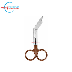 Lister Bandage nursing Scissors 5.5" Stainless Steel Brown Color Handle Surgical Medical <b>Instruments</b> - Product Image 4