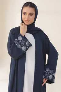 Abaya de prière islamique modeste pour femmes, robe noire conçue pour les femmes musulmanes de Dubaï, de Turquie et d'Afrique, robe Abaya Dubaï - Product Image 4