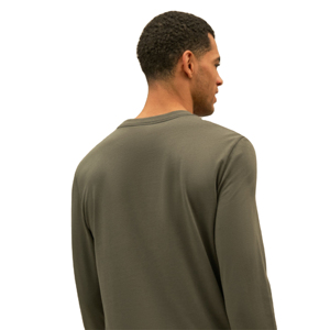 T-shirt personnalisé pour homme, haute qualité, 100 % coton, coupe ajustée, manches longues, style streetwear, impression de qualité supérieure, anti-plis - Product Image 4