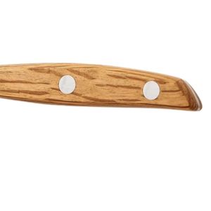Cuchillos de pelar con mango de madera marrón y hoja recta plateada, construcción de tres remaches para pelar patatas y verduras - Product Image 4