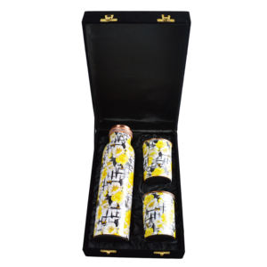 Para gimnasio interior y deportes al aire libre Botellas de agua de cobre impresas con empuñadura Capacidad de 300ml y 800ml Diseño de caja decorativa - Product Image 5