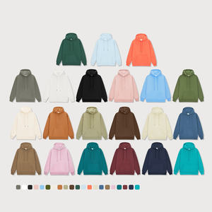 เสื้อฮู้ดสีเขียวมะกอกสำหรับผู้ชาย ทรงโอเวอร์ไซส์ ผ้าฝ้ายฟลีซ สวมใส่สบายๆ สำหรับฤดูใบไม้ร่วง - Product Image 6