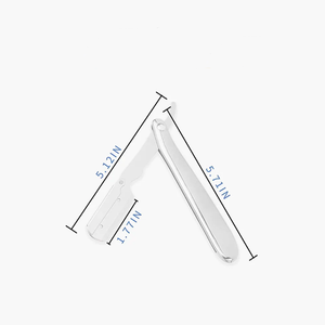 Rasoir à barbe classique avec lame jetable, couteau de barbier à manche pliant en métal, rasoir de barbier - Product Image 4