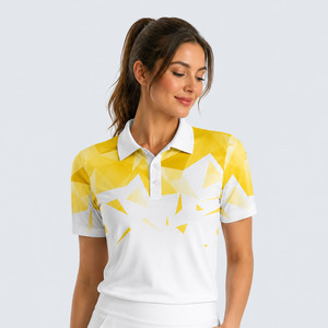 Ropa Deportiva con Logotipo Personalizado, Jersey de Golf de Manga Corta de Verano para Mujer, Talla Grande, de Alta Calidad - Product Image 1