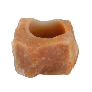 Support de bougie en pierre naturelle sculptée à la main en Aventurine Rouge, Agate et pierres précieuses, pour la lithothérapie, vente en gros - Product Image 6