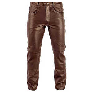 Pantalons en cuir pour hommes OEM ODM, vêtements de mode, pantalons en cuir sur mesure, qualité supérieure durable, fabricant - Product Image 1