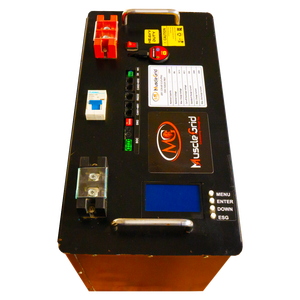 Batterie solaire au lithium MuscleGrid Heavy Duty 120AH 48V 5760W JK SMART BMS ACTIVE 15kWh Puissance de sortie CAN 6000 cycles Grade A+ - Product Image 1