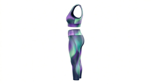 Ensembles de yoga pour femmes en gros, taille plus, 2 pièces, réversibles, écologiques, 100 % polyester, légers et respirants, directement de l'usine - Product Image 2