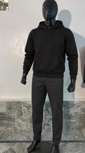 Custom 100% Cotton <b>Sherpa</b> Fleece <b>Lined</b> Embroidered Pullover <b>Hoodie</b> Fast Drying French Terry Eco-Friendly Activewear Summer - Product Image 5