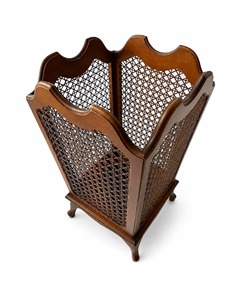 Rustic Wooden And Rattan <b>Table</b> Waste Bin Can Be Used As Storage Organization And Home Interior Styling Wholesale Supply - Product Image 3