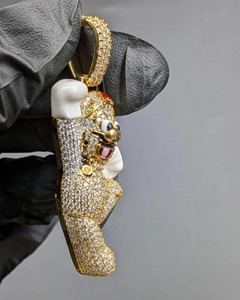 LUXESHINE JEWELLERY จี้การ์ตูนมิกกี้เมาส์ โมอิสซาไนต์ เงินแท้ 925 คริสตัล ไรน์สโตน ฮิปฮอป ชาร์ม ของขวัญวันครบรอบสำหรับทุกเพศ - Product Image 2