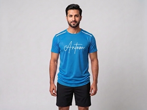 Nuevo Conjunto de Camiseta Deportiva Casual Unisex de Secado Rápido, Tejida con Parches, Transpirable, Absorbente de Sudor, para Fitness y Running, Color Sólido - Product Image 4