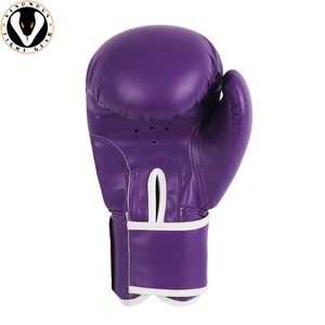 Gants de boxe en cuir synthétique avec doublure intérieure douce, construction robuste et ajustement sécurisé pour l'entraînement physique - Product Image 2