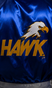 HAWK SPORTS INDUSTRIES Robe de boxe à capuche durable, bleu avec bordure blanche, polyester, robe d'entraînement confortable, toutes saisons - Product Image 6