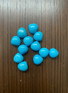 Turquesa Natural Sleeping Beauty en Forma de Corazón de 5 mm, Piedras Preciosas Sueltas, Turquesa de la Mina de Arizona, Distribuidor de Turquesa - Product Image 1