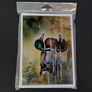 Lunatique A7 Taille 5x7 Canard en bois Cartes vierges Lot de 8 avec enveloppes Cartes de voeux - Product Image 3