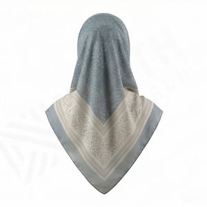 Pañuelo Cuadrado de 110x110 CM, Hijab de Voile, Estampado Clásico Musulmán, Pañuelo de Voile de Hilo, Venta al por Mayor, Suave, Transpirable, Premium, Elegante, el Mejor - Product Image 2