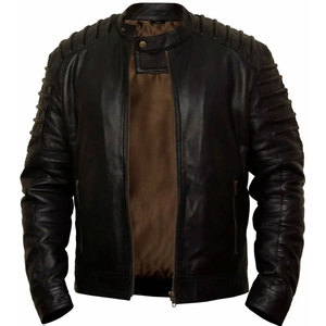 Latest Style High Quality Waterproof Breathable Winter <b>Leather</b> Bomber <b>Jackets</b> in Cheap Price High Street Style for Men - Product Image 1