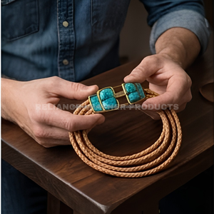เชือกหนังถักโบโลสำหรับงานมาคราเม่ DIY และการทำเครื่องประดับ - Product Image 1