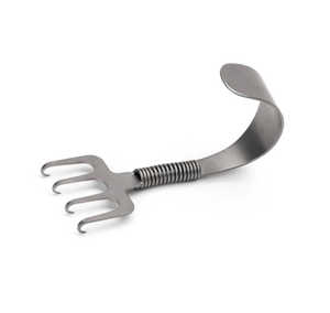 Retractor Quirúrgico Médico Gorney Hook Rake de 3″ (7.5cm), 38mm de Ancho, Instrumento Manual de Acero Inoxidable de 4 Puntas - Product Image 6