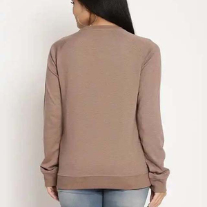 Sweat-shirt à demi-zip en maille douce, confortable, à manches longues, moderne, décontracté, chaud, pour usage quotidien, vêtement de mode, approvisionnement en gros direct usine - Product Image 6