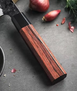 Juego de Cuchillos de Acero de Damasco de 4 Piezas, Hechos a Mano, con Mango de Madera, Cuchillos de Chef Afilados, Estilo Japonés, Hoja de Acero Forjado - Product Image 3