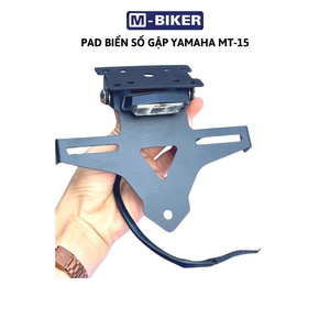 Soporte para Placa de Matrícula de Motocicleta Mbiker PH KINMT15 con Almohadilla y Marco - Product Image 1