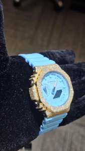 Montre à bracelet en caoutchouc de qualité supérieure, mécanique et à quartz, avec moissanite, Starspire Jewels, résistante à l'eau 3BAR, style élégant, pour femmes - Product Image 5