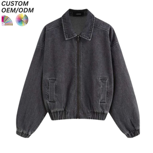 แจ็คเก็ตยีนส์สตรีทแวร์ผู้ชายสไตล์วินเทจลำลองสำหรับฤดูหนาว สีอ่อน/เข้ม ผ้าฝ้าย 100% รับผลิตแบบ OEM/ODM สำหรับขายส่ง - Product Image 3