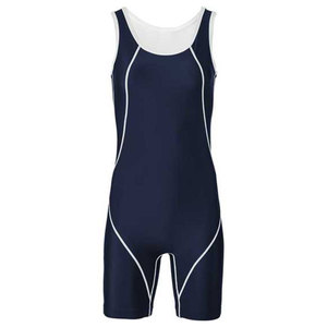 Singlet de Lucha Azul para Hombre, Ajustado, de Spandex y Nailon Elástico, Ropa Deportiva Cómoda, Talla Adulto, Fabricante OEM ODM - Product Image 4