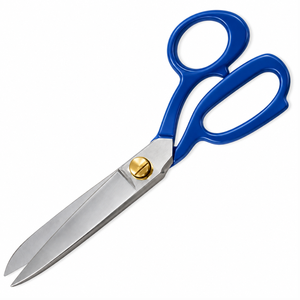 Blue Tailor Scissors Stainless Steel Smooth <b>Edge</b> DIY Grade <b>Plastic</b> Handle Fabric Sewing Shears Non Foldable Cutting Tool - Product Image 5