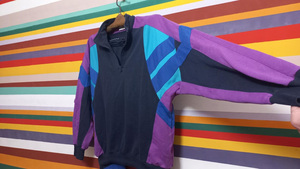 Conjunto de Chándal Cortavientos Estampado de Manga Larga para Hombre, Chándal de Alta Calidad de Microfibra y Nailon - Product Image 5