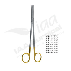 กรรไกรผ่าตัด Metzenbaum TC STR ขนาด 11.5 ซม. ใบมีดตรง อุปกรณ์ผ่าตัดทั่วไป ใช้งานด้วยมือ ได้รับการรับรองมาตรฐาน CE ISO13485 - Product Image 4