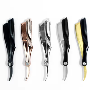 Top Selling Professional Barber Straight <b>Razor</b> Stainless Steel Anti-Rust Plastic Handle A+ Grade Quality Grooming Tool for <b>Men</b> - Product Image 1