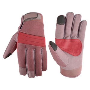 ถุงมือช่างหนังสังเคราะห์ออกแบบใหม่พร้อมโลโก้สั่งทำพิเศษ ป้องกันการลื่น ป้องกันการบาดเจ็บ ใช้งานหน้าจอสัมผัสได้ - Product Image 2