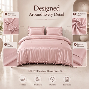 Attache de couette en coton naturel et bambou très demandée avec coutures robustes pour hôtels, maisons et dortoirs – Disponible à la vente - Product Image 6