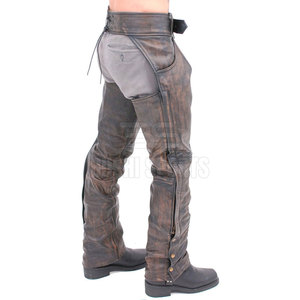 Cómodos pantalones de cuero completo de primera calidad, ideales para montar y sesiones de entrenamiento. - Product Image 4