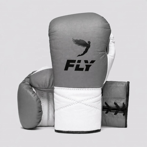 ถุงมือชกมวย Fly Super Lace ผลิตตามสั่งจากโรงงาน คุณภาพสูง หนังวัวแท้ สำหรับ MMA และมวย - Product Image 2