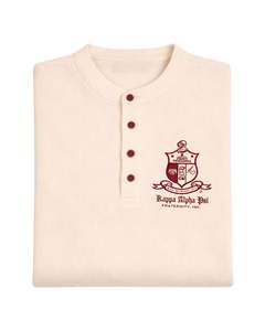 Maglia Henley Waffle con Stemma Kappa Alpha Psi, Abbigliamento per Fraternità Greca, Design Classico, Comfort Premium e Vestibilità Elegante - Product Image 6