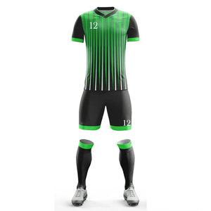 Team Wear Jersey with Short Set Manufacturer Club Uniform Men's Apparel Soccer Uniform Kits Training Wear <b>Compression</b> Jersey - Product Image 2