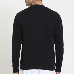 Sweat-shirt à col rond pour homme, coupe classique, noir, en coton tricoté, imprimé Game Over, style décontracté d'automne - Product Image 2