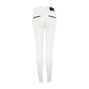 Pantalones de equitación cómodos y transpirables para mujer, pantalones de montar ligeros, de corte ajustado, duraderos, elegantes, con asiento completo, servicio OEM. - Product Image 5