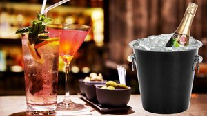 Luxury ice bucket <b>wine</b> chiller champagne chiller party bucket drink cooler bar ware premium bar ware tabletop cooler - Product Image 4
