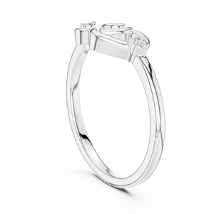 แหวนเพชรเพาะเลี้ยง UNITY LOVE ชุบทองคำขาว 18KT ทรงบริลเลียนท์ สำหรับผู้หญิง เหมาะสำหรับงานหมั้น งานเลี้ยง ของขวัญ หรือใช้ในชีวิตประจำวัน - Product Image 3