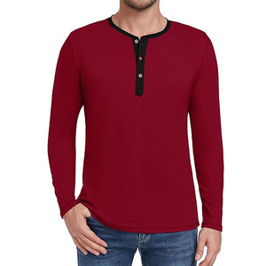 T-shirt unisexe en coton 100% à manches longues, coupe classique, 220 GSM, vente en gros, avec logo personnalisé - Product Image 1
